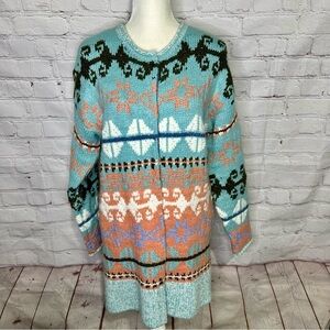 Sundance Faya Fair Isle Sweater Cardigan - Yellowstone Style